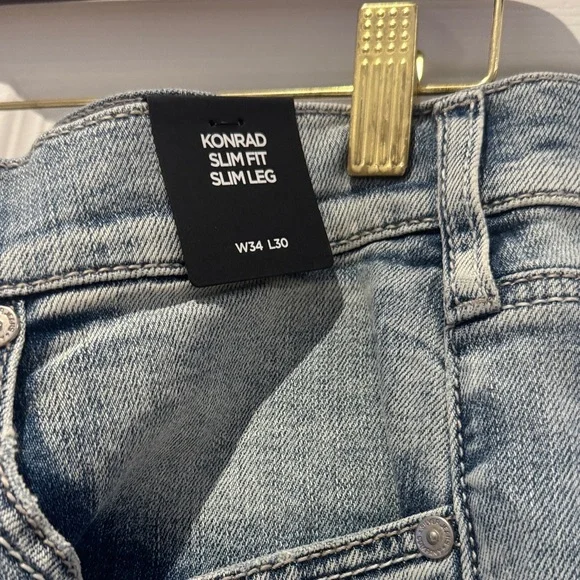 Silver Jeans Light Blue Slim Straight Men's Jeans - Picture 7 of 10